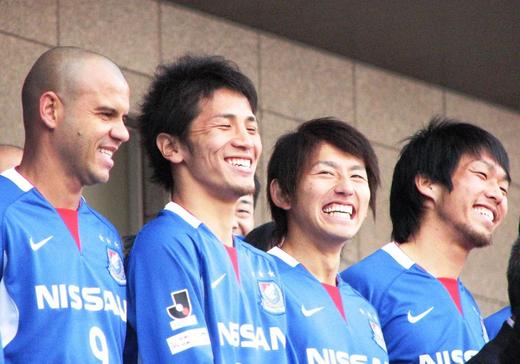 にこやかな選手たち