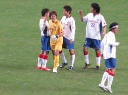 終了後の選手たち